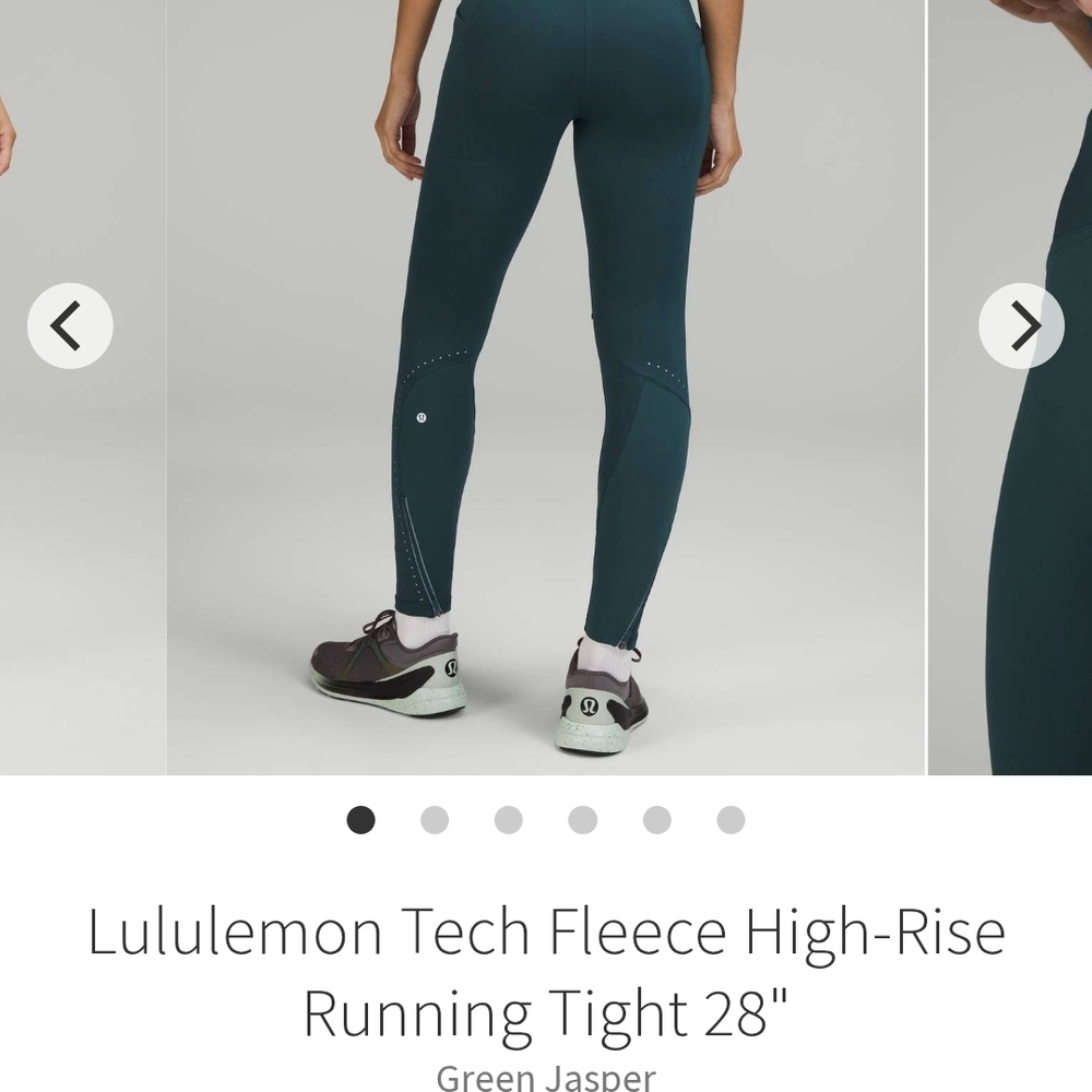 Lululemon Green High-Rise Running Tights